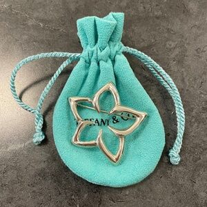 Tiffany & Co. Vintage Plumeria Flower Brooch